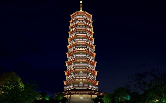 衡陽(yáng)塔夜景效果圖